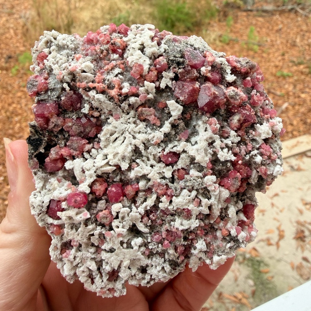Raspberry Garnet Raw Specimen | Mexico | Natural Garnet Crystal | House Of Gems